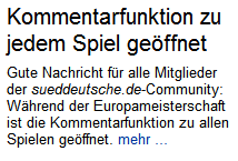 Die Süeddeutsche übt sich im Dadaismus