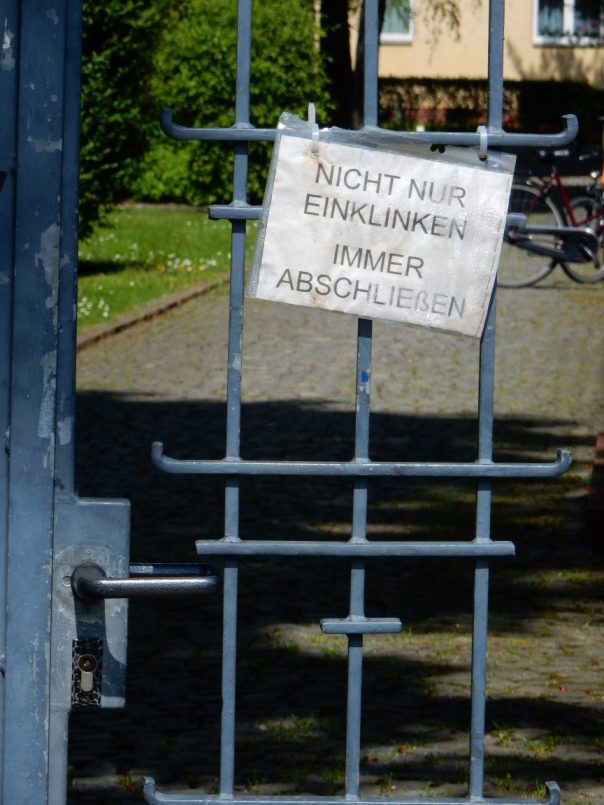 Nicht nur einklinken – immer abschließen!